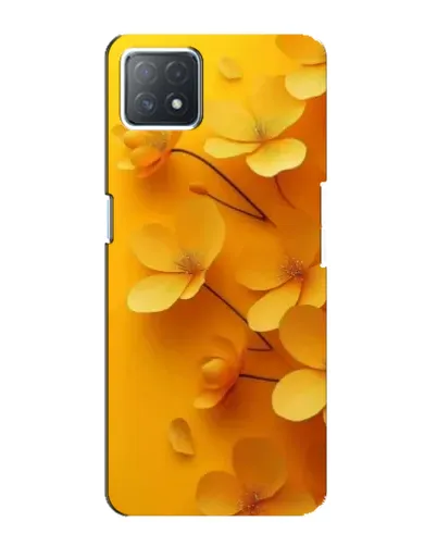 Чехол для OPPO A73 (5G) с картинкой «Золотые лепестки»