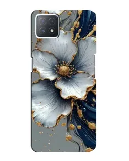 Чохол для OPPO A73 (5G) з картинкою «Біла квітка та золотий флюїд» Чохол для OPPO A73 (5G) з картинкою «Біла квітка та золотий флюїд»