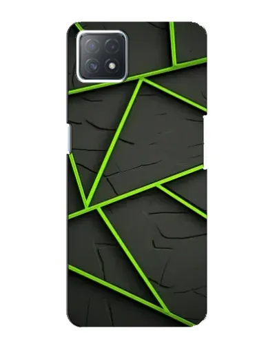 Чехол для OPPO A73 (5G) с картинкой «Зеленые геометрические линии» Чехол для OPPO A73 (5G) с картинкой «Зеленые геометрические линии»