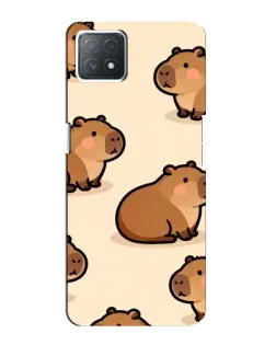 Чехол для OPPO A73 (5G) с картинкой «Паттерн милых капибар» Чехол для OPPO A73 (5G) с картинкой «Паттерн милых капибар»