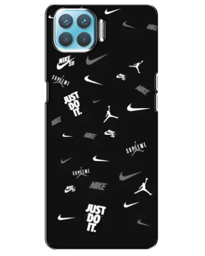 Чехол для OPPO A73 с картинкой «Nike Black Pattern» Чехол для OPPO A73 с картинкой «Nike Black Pattern»