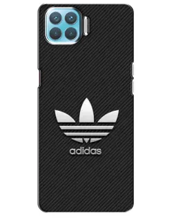 Чохол для OPPO A73 з картинкою «Adidas Карбонова текстура»