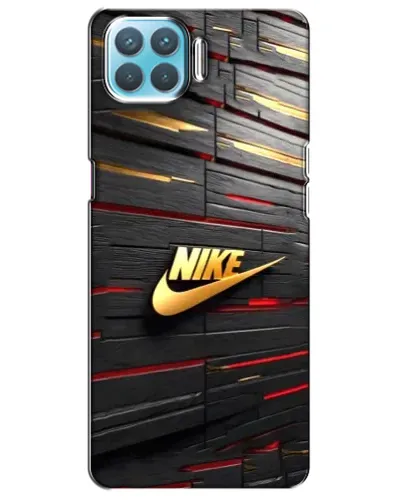 Чохол для OPPO A73 з картинкою «Золотий Nike на металі»