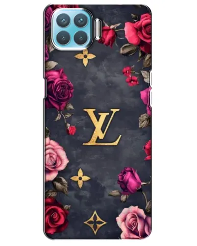 Чехол для OPPO A73 с картинкой «Цветочный Louis Vuitton»