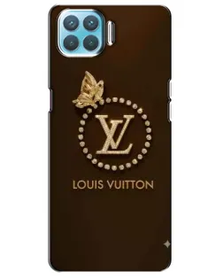 Чехол для OPPO A73 с картинкой «LV — золотая печать»