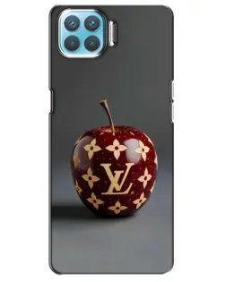 Чехол для OPPO A73 с картинкой «Красное яблоко LV»