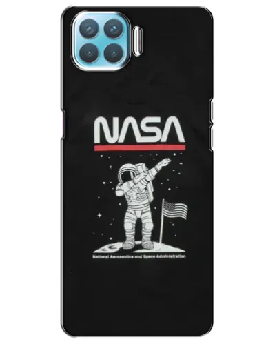 Чохол для OPPO A73 з картинкою «NASA — крокуємо по Місяцю»