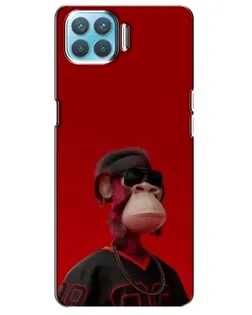 Чехол для OPPO A73 с картинкой «Bored Ape в красном» Чехол для OPPO A73 с картинкой «Bored Ape в красном»