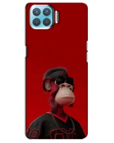 Чехол для OPPO A73 с картинкой «Bored Ape в красном»
