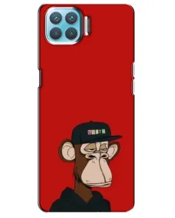 Чехол для OPPO A73 с картинкой «Bored Ape — красный фон» Чехол для OPPO A73 с картинкой «Bored Ape — красный фон»