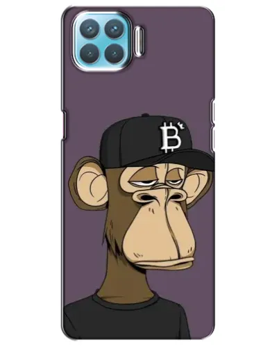 Чехол для OPPO A73 с картинкой «Bored Ape в кепке»