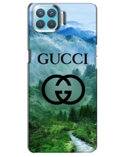 Чехол для OPPO A73 с картинкой «Gucci — горный пейзаж»