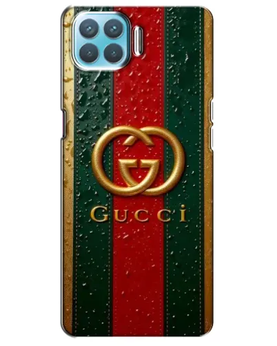 Чехол для OPPO A73 с картинкой «Gucci — фирменная полоса и золото» Чехол для OPPO A73 с картинкой «Gucci — фирменная полоса и золото»