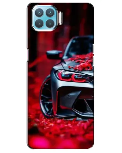 Чохол для OPPO A73 з картинкою «Спортивна BMW та квіти»