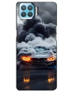 Чохол для OPPO A73 з картинкою «BMW у диму» Чохол для OPPO A73 з картинкою «BMW у диму»