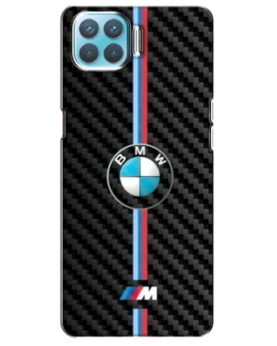 Чохол для OPPO A73 з картинкою «Емблема BMW та карбон»