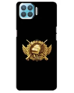 Чехол для OPPO A73 с картинкой «PUBG — оранжевый градиент»