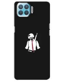 Чехол для OPPO A73 с картинкой «PUBG — силуэт воина»