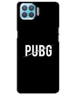 Чехол для OPPO A73 с картинкой «PUBG — белый логотип»