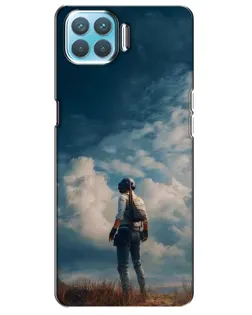 Чехол для OPPO A73 с картинкой «Герой PUBG на скале»