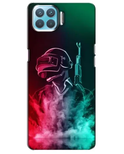 Чехол для OPPO A73 с картинкой «PUBG — огненный воин»