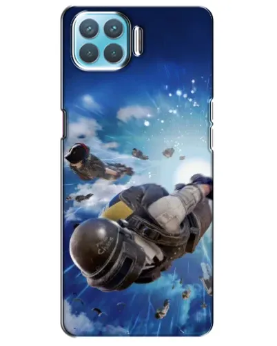 Чехол для OPPO A73 с картинкой «Десант PUBG — прыжок»