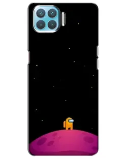 Чехол для OPPO A73 с картинкой «Одинокий герой на планете»