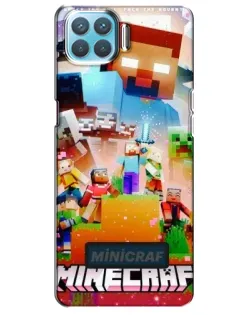 Чехол для OPPO A73 с картинкой «Minecraft герои игры»