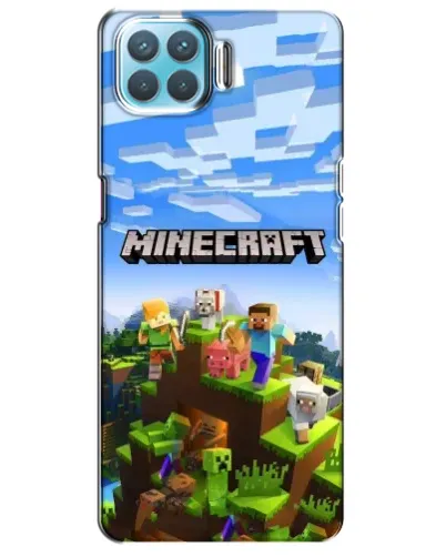 Чохол для OPPO A73 з картинкою «Minecraft класичний світ»
