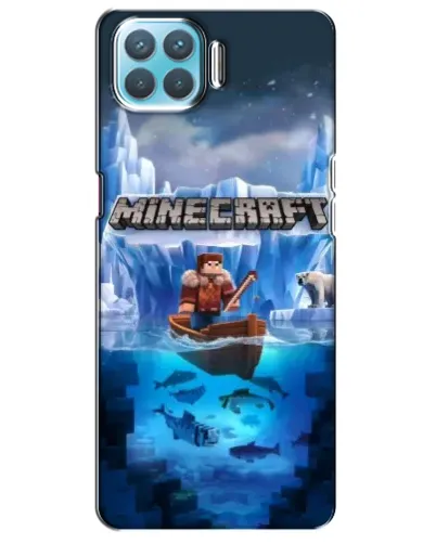 Чохол для OPPO A73 з картинкою «Minecraft льодянийсвіт»