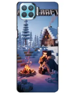 Чохол для OPPO A73 з картинкою «Зимовий Minecraft»