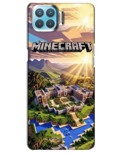 Чохол для OPPO A73 з картинкою «Minecraft панорама»