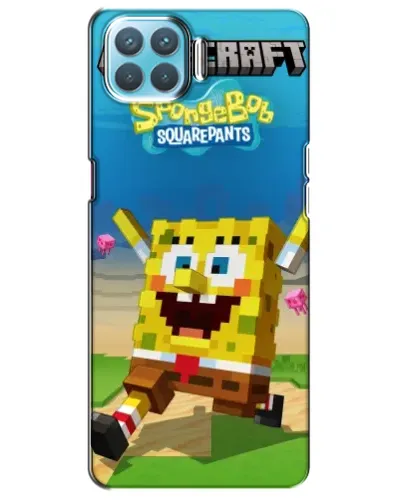 Чохол для OPPO A73 з картинкою «Губка Боб Minecraft» Чохол для OPPO A73 з картинкою «Губка Боб Minecraft»