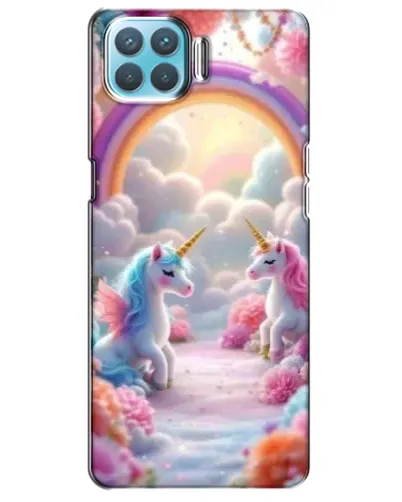 Чохол для OPPO A73 з картинкою «Веселка і єдинороги»