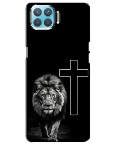 Чехол для OPPO A73 с картинкой «Лев и Крест»