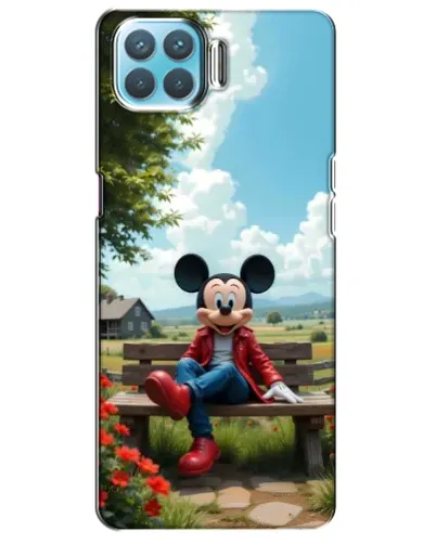 Чохол для OPPO A73 з картинкою «Міккі на лавці»
