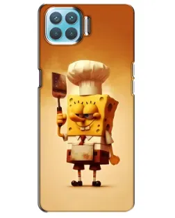 Чохол для OPPO A73 з картинкою «Губка Боб кухар»