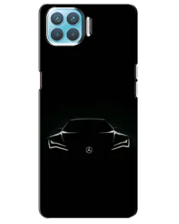 Чохол для OPPO A73 з картинкою «Mercedes — силует авто»