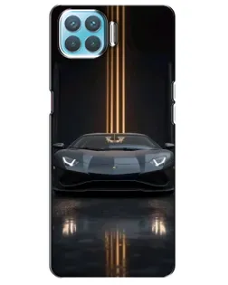 Чохол для OPPO A73 з картинкою «Lamborghini золоті лінії»