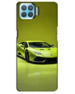 Чохол для OPPO A73 з картинкою «Салатовий Lamborghini Huracan»