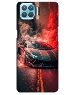 Чохол для OPPO A73 з картинкою «Lamborghini червоний дим»