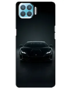Чохол для OPPO A73 з картинкою «Чорний Lamborghini Aventador»