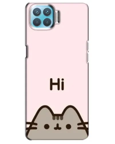 Чехол для OPPO A73 с картинкой «Пушин говорит Hi»