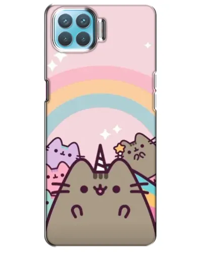 Чехол для OPPO A73 с картинкой «Единорог Pusheen»