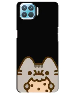 Чохол для OPPO A73 з картинкою «Пушин на чорному»