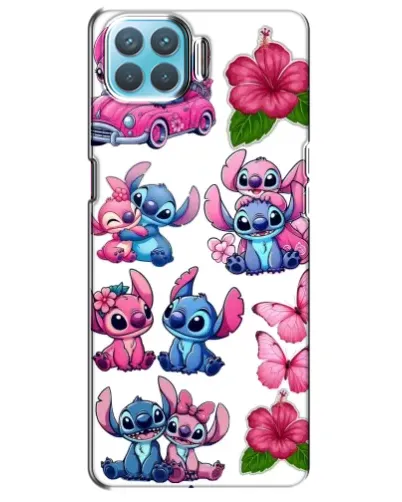 Чохол для OPPO A73 з картинкою «Стікери Stitch та Angel»