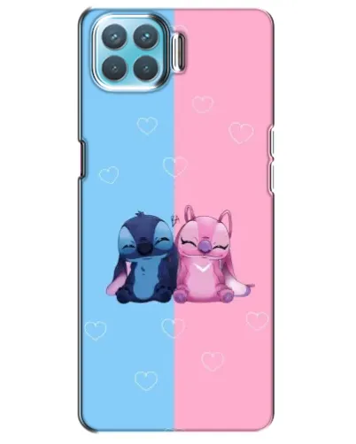 Чохол для OPPO A73 з картинкою «Stitch та Angel Love»