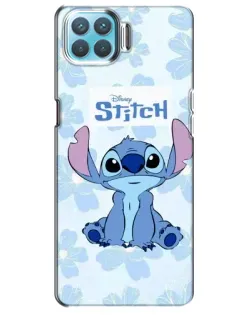 Чохол для OPPO A73 з картинкою «Stitch серед квітів»