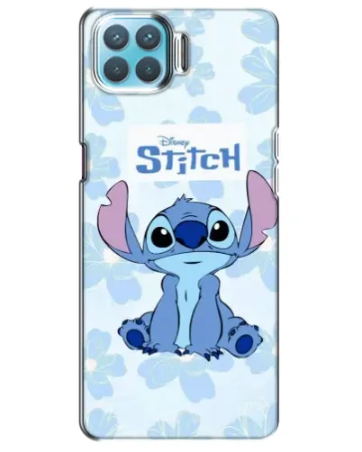 Чохол для OPPO A73 з картинкою «Stitch серед квітів»