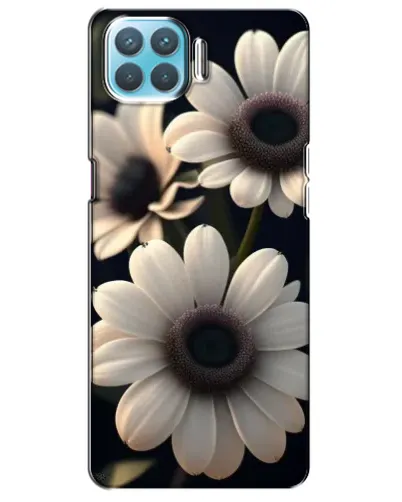 Чехол для OPPO A73 с картинкой «Белые маргаритки макро»